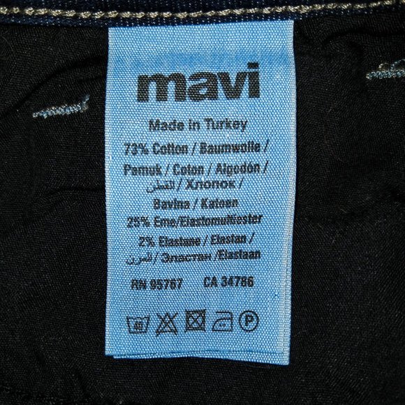 Mavi "Adriana" Mid-Rise Super Skinny Blue Jeans - Picture 7 of 8